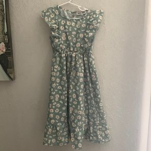 Girls Ruffle Sleeve Dress